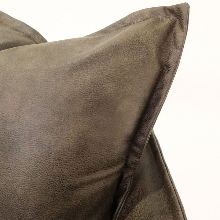 The Cloud 3 Seater Sofa with Brunswick Leatherette Slipcover By Black Mango Interiors