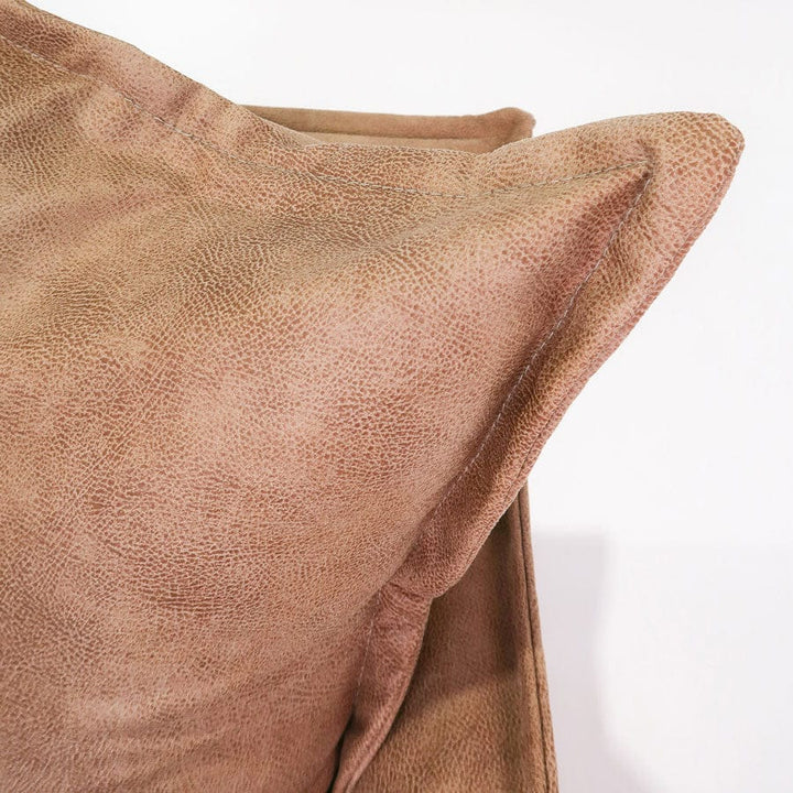 The Cloud 3 Seater Sofa with Fawn Leatherette Slipcover By Black Mango Interiors