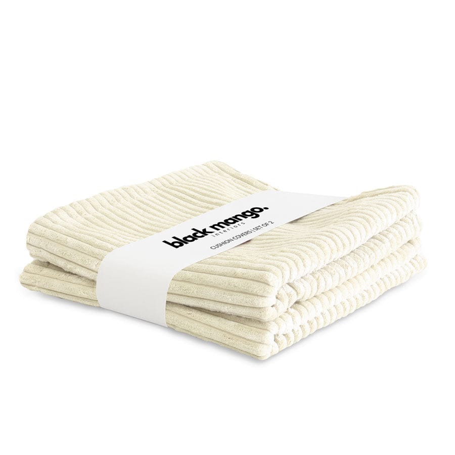 The Cloud Cushion Cover Almond | Set of 2 By Black Mango Interiors