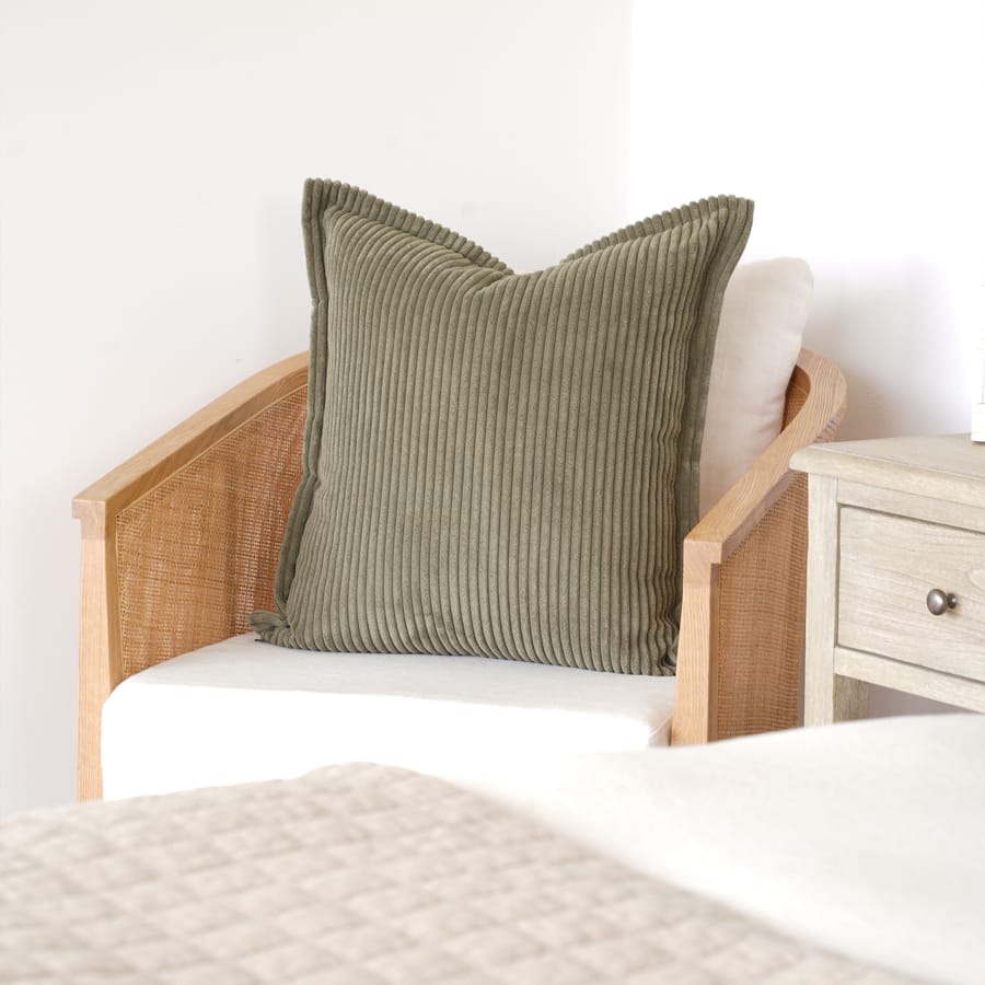 The Cloud Cushion Cover Eucalyptus | Set of 2 By Black Mango Interiors