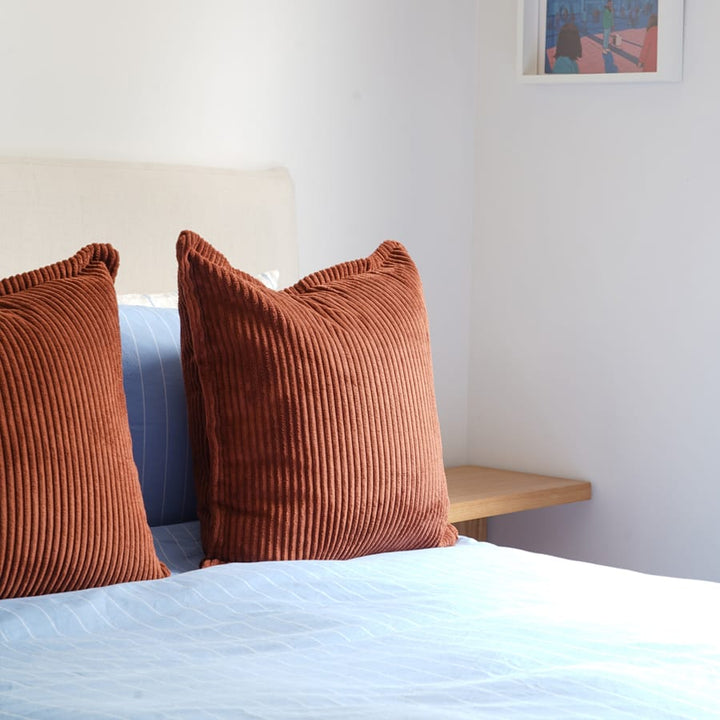 The Cloud Cushion Cover Rust | Set of 2 By Black Mango Interiors