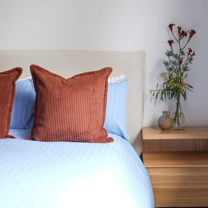The Cloud Cushion Cover Rust | Set of 2 By Black Mango Interiors