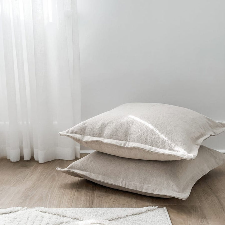 The Cloud Cushion Cover Stone | Set of 2 By Black Mango