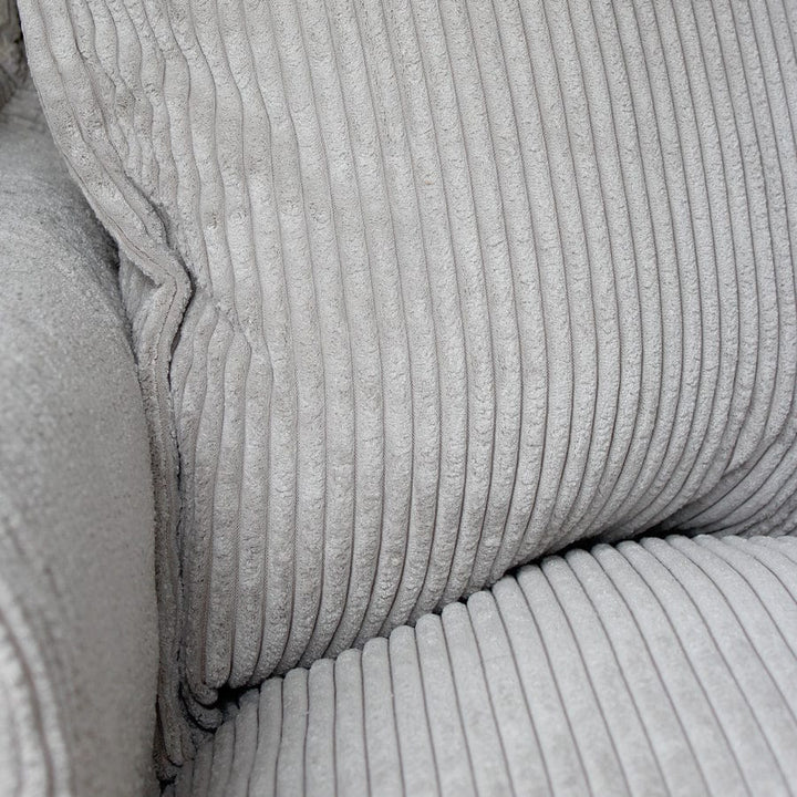 The Cloud Single Seater with Mist Corduroy Slipcover By Black Mango