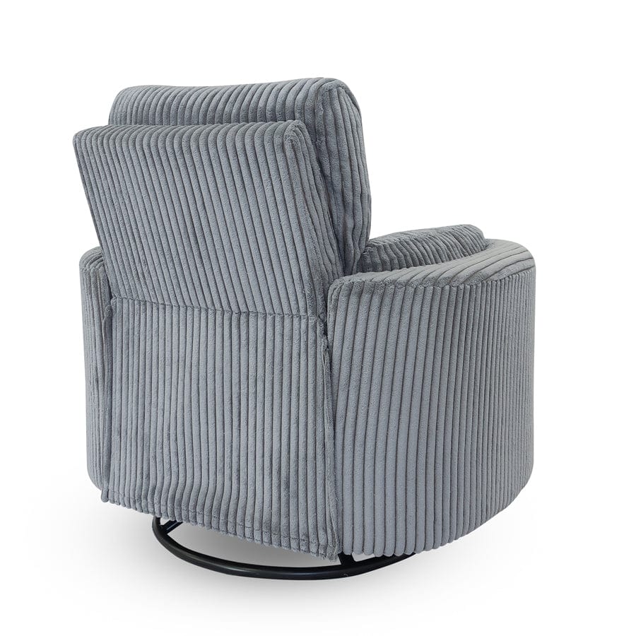 The Hug Swivel Recliner Chair Grey