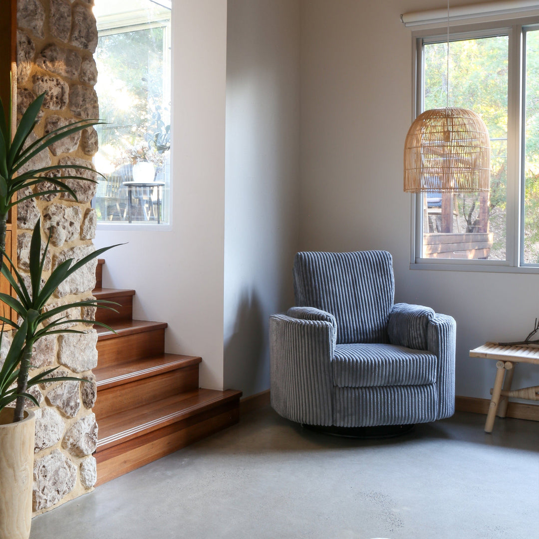 The Hug Swivel Recliner Chair Grey