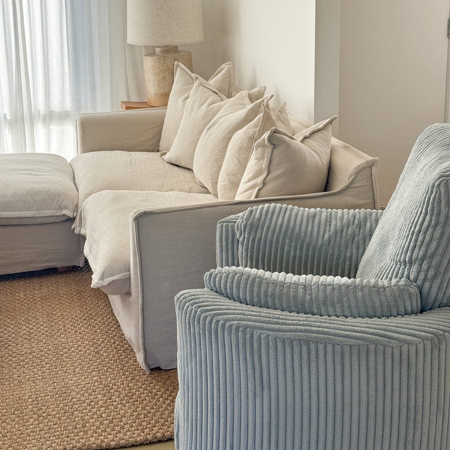 The Hug Swivel Recliner Chair Sea By Black Mango Interiors