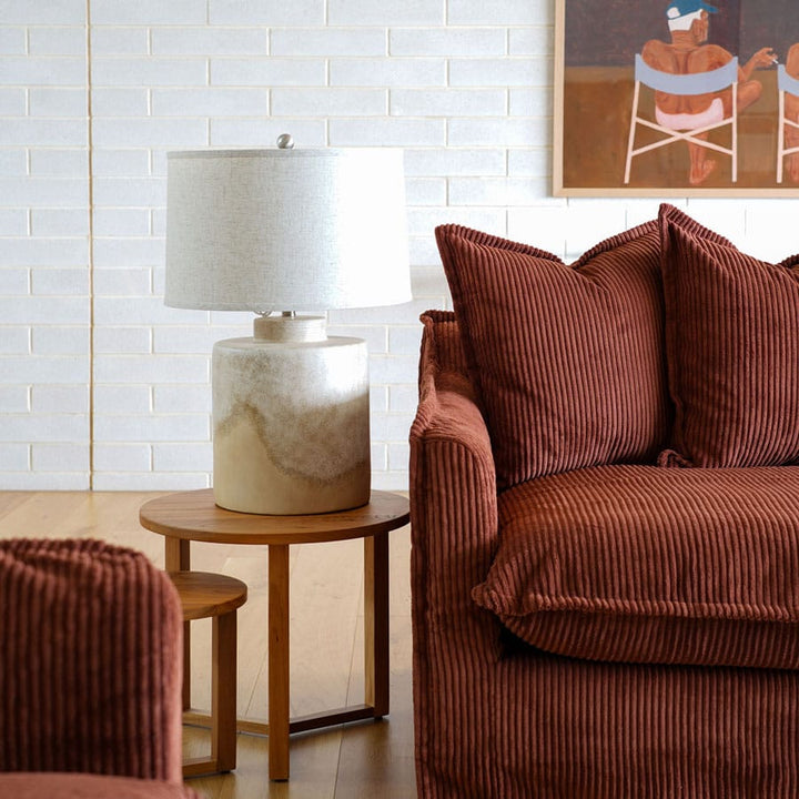 Willow Stone Ceramic Table Lamp By Black Mango Interiors